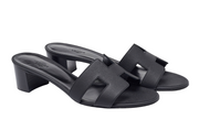 Hermès Leather Oasis Slide Sandals