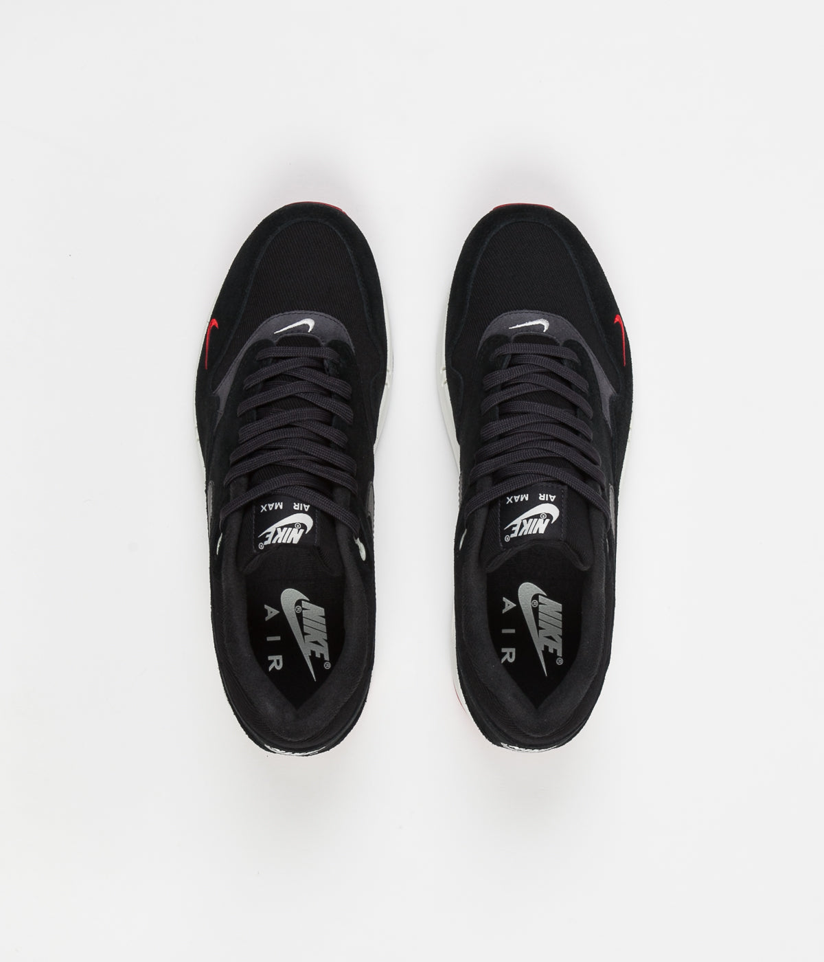 Nike Air Max 1 Premium Black University Red Sail Oil Grey STASP