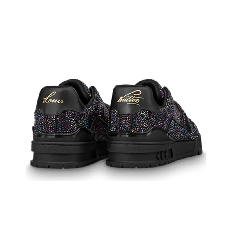 Louis Vuitton Trainer Crystal – Black