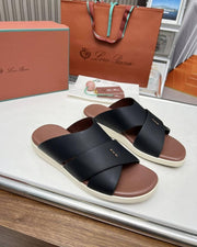 Loro Piana Slippers Black