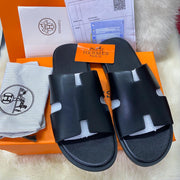 Hermes Izmir Black Sandals