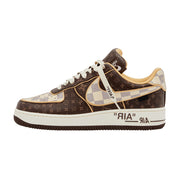 Nike Air Force 1 x Off x Louis Vuitton Brown Azur