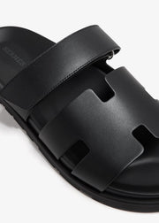 Hermes Chypre Sandals Black