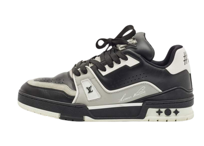 Louis Vuitton Trainer Black Gray Signature